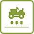 Load-bearing lawn tractors